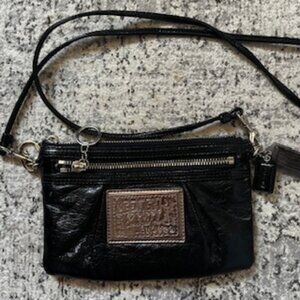 Coach Poppy Black Cross Body Bag